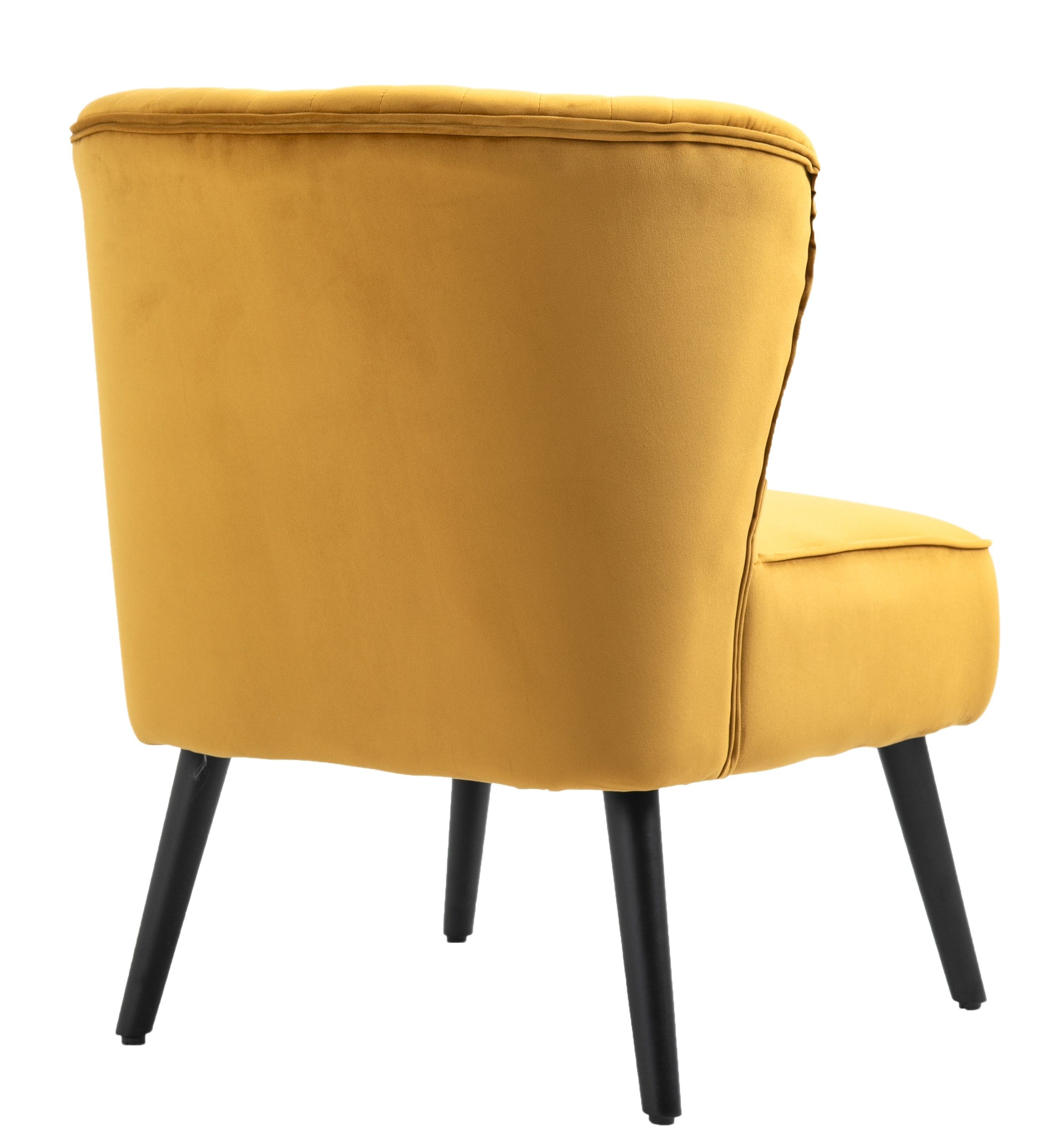 mustard velvet occasional chair