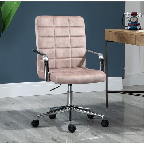 Velvet Upholstered Tufted Office Chair Gold BaseBeige Buy Velvet