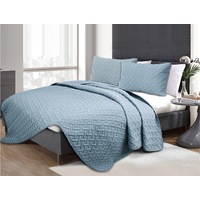 3 Piece Ramesses Bamboo Style Grand Hotel Collection Embossed Comforter Set