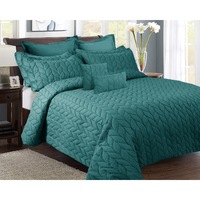 9 Piece Ultrasonic All Seasons Comforter Set