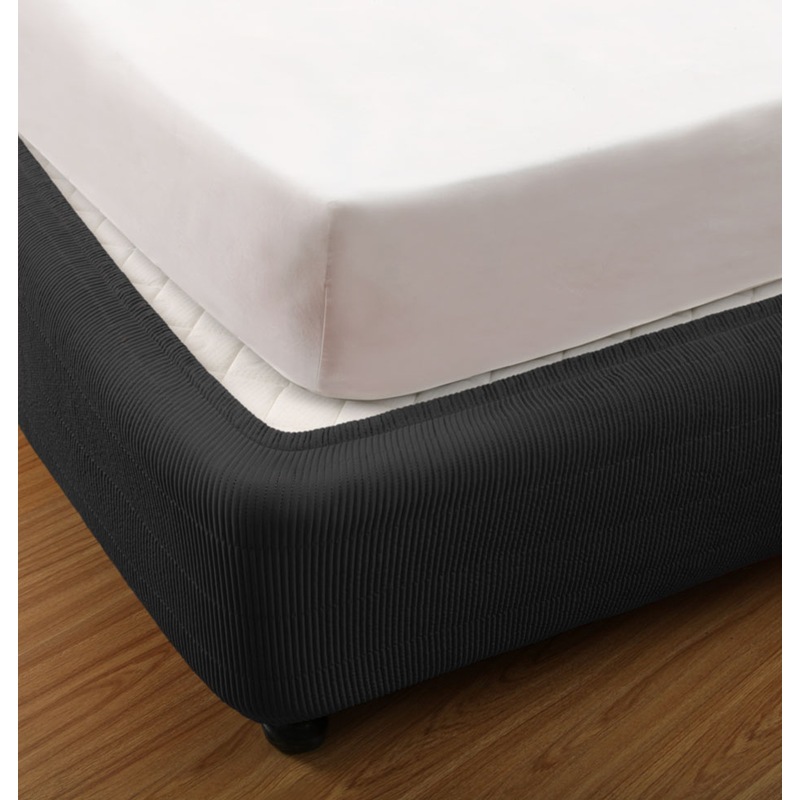 Buy Box Spring Cover Vertically Quilted Valance MyDeal