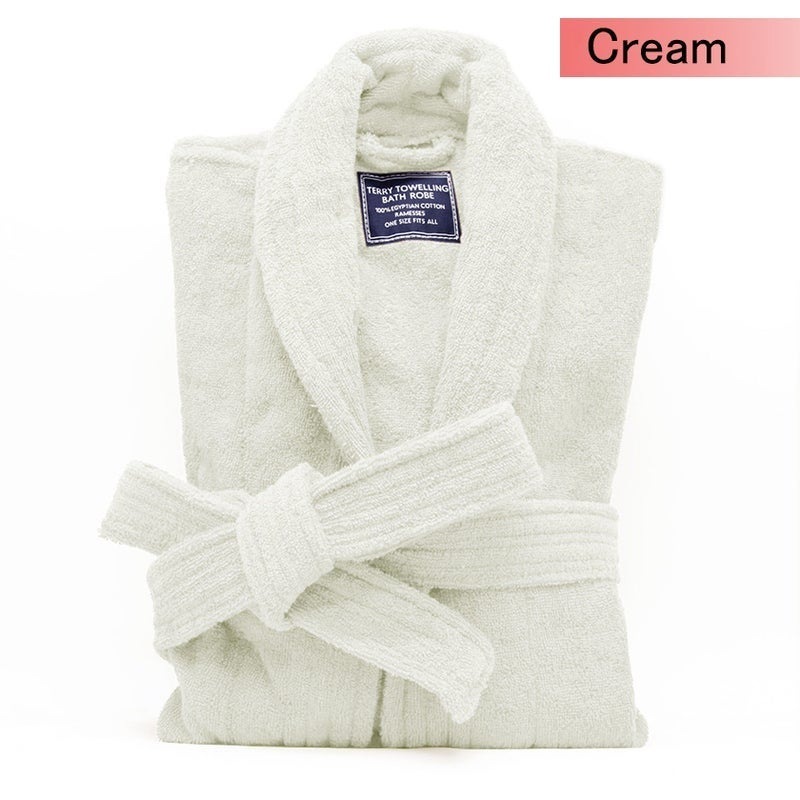 Buy Ramesses Plush Egyptian Cotton Terry Toweling Bathrobe MyDeal
