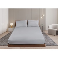 Shangri-La Linen Cashmere Touch Flannelette Fitted Sheet Combo Set