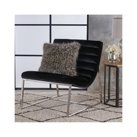 Glorie Black Velvet Sofa Chair