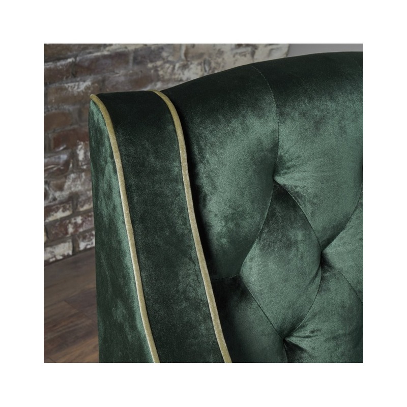 Buy Milan Two Tone Tufted Emerald New Velvet Club Armchair - MyDeal