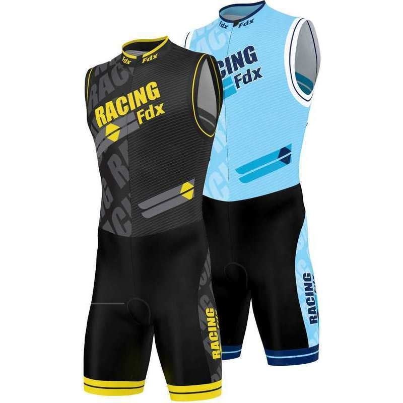 FDX Mens Triathlon Padded Compression Skin Suit