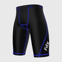 Fdx Men's Blue Compression Shorts Skin Tight Gym Pants