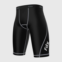 Fdx Men's Grey Compression Shorts Skin Tight Gym Pants