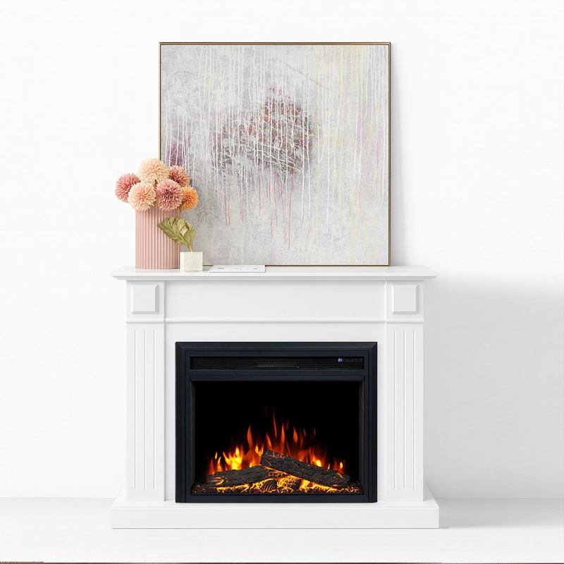 Electric Fireplace Heater With Mantel