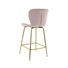 Buy Capella Bar Stool (Set of 2) - Pink Velvet Fabric Golden Legs - MyDeal