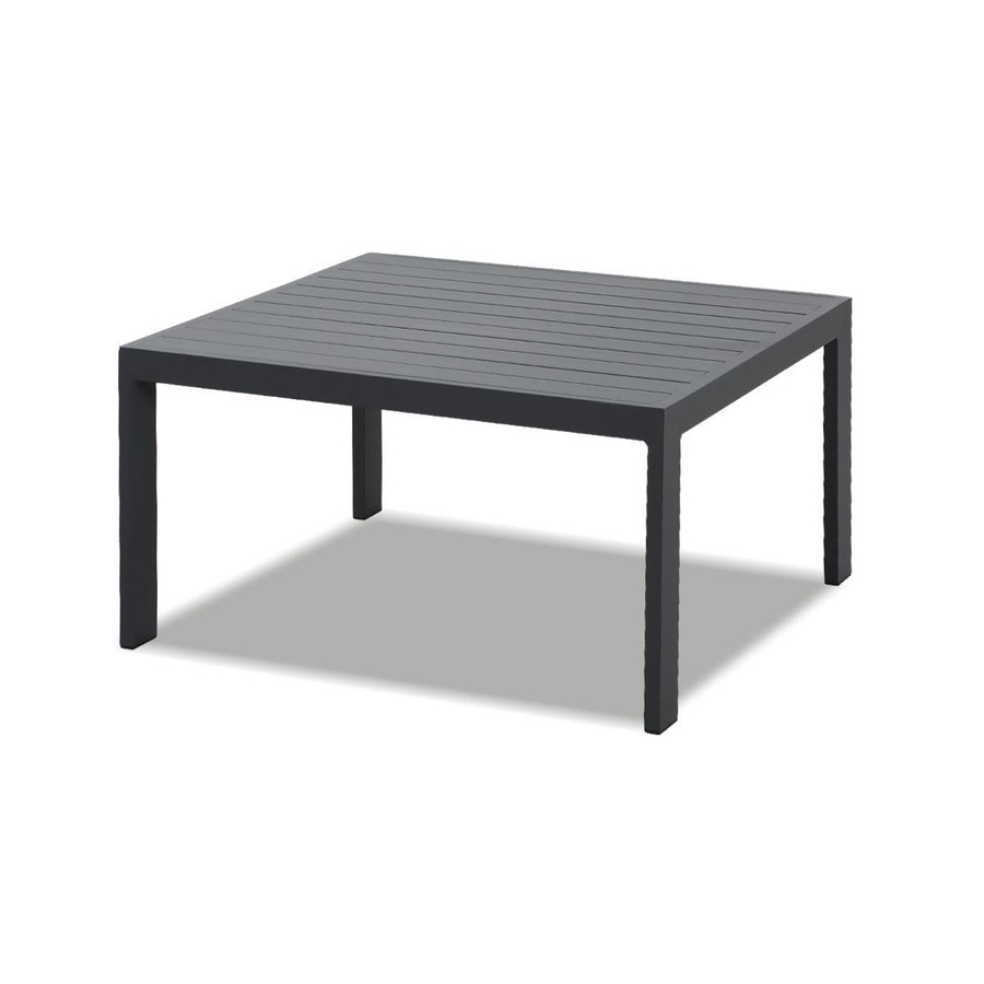 Hampton Charcoal Aluminium Sofa Lounge Set - Charcoal Grey Cushion