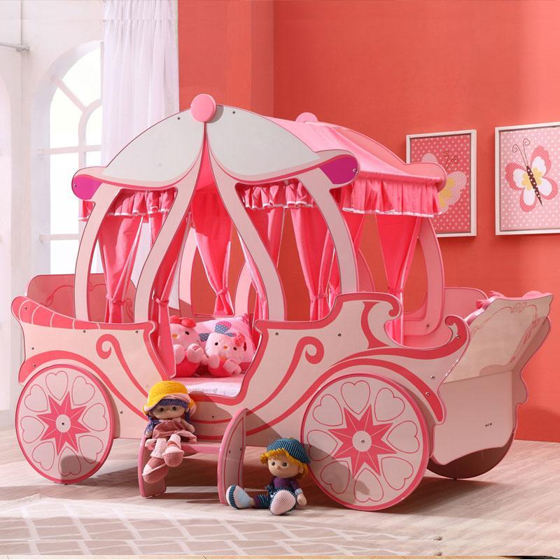 Kids Cinderella Royal Princess Carriage, Princess Carriage Bunk Bed