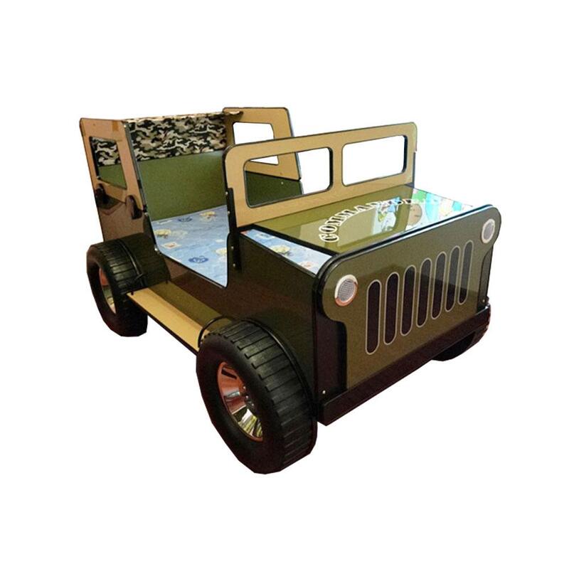 Kids Jeep Commando Racing Single Car, Jeep Bed Frame