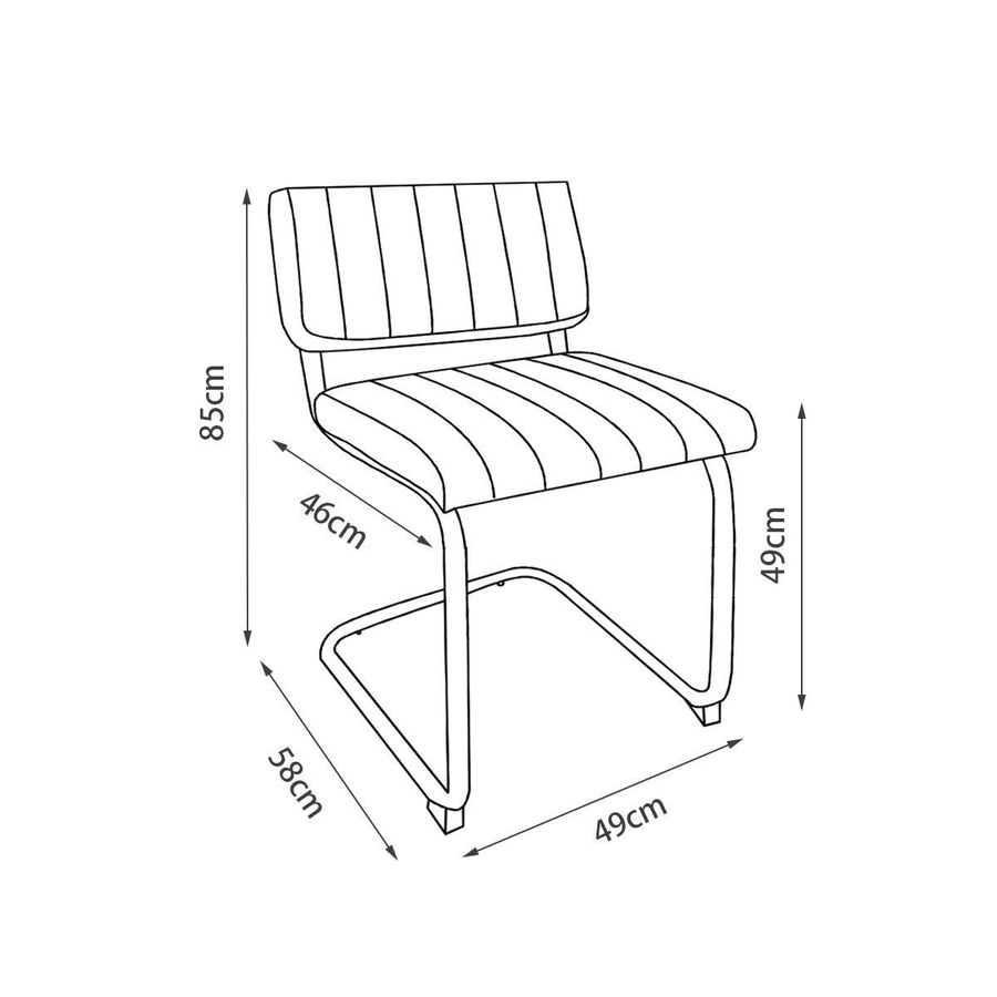 Mila Dining Chair (Set of 2) - Yellow Velvet Fabric Black Golden Legs