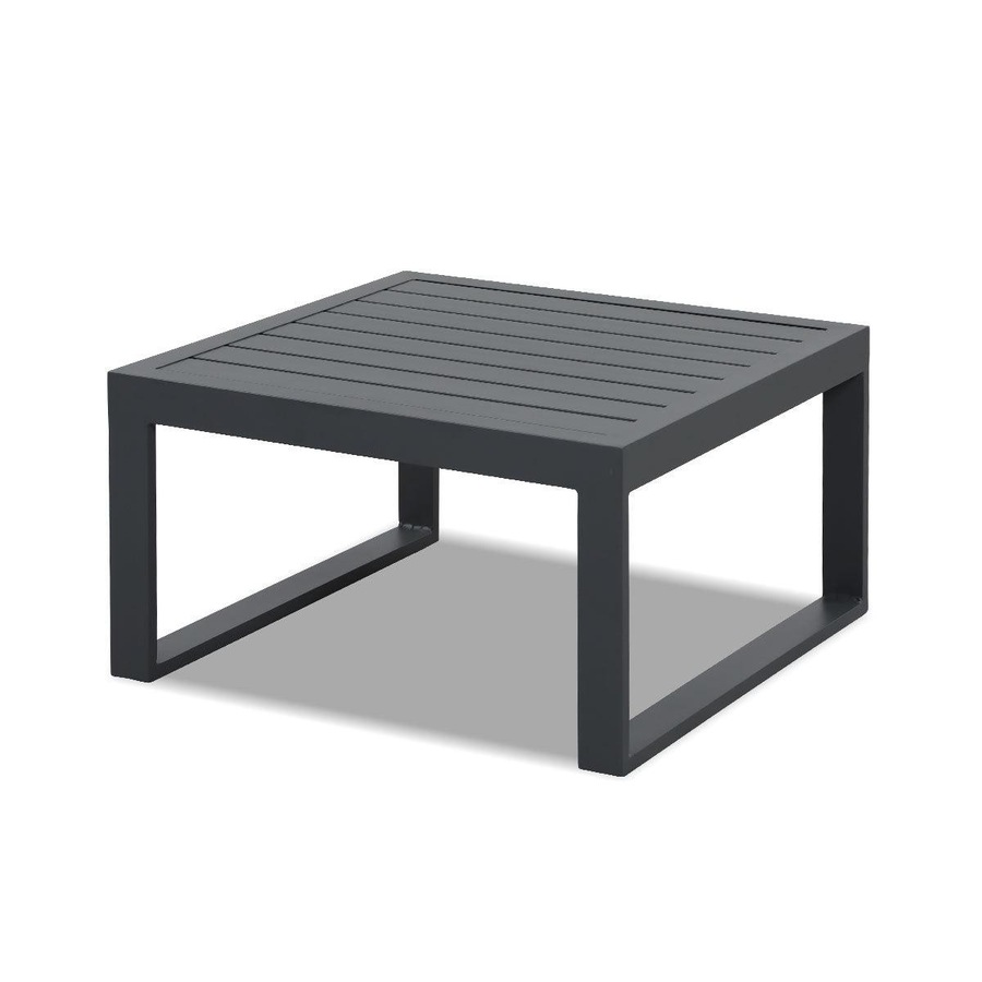 Milano Charcoal Aluminium Sofa Lounge Set - Dark Grey Cushion