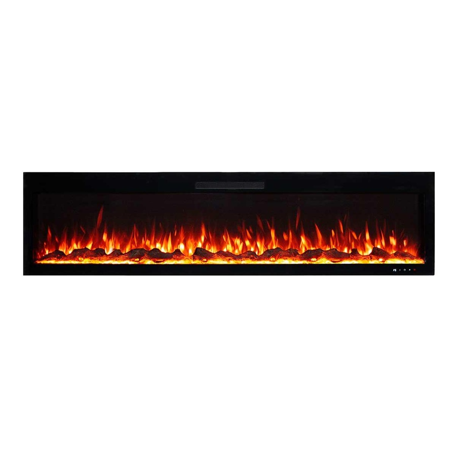 Rocco 1500W 72 inch Recessed / Wall Mounted Electric Fireplace