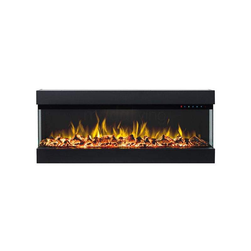 Zevoko 1600w 3 Sided 43 Inch Recessed Wall Mounted Electric Fireplace Fireplaces 9353729003410 Wall Mounted Electric Fireplace, 36 Inch Recessed Electric Fireplace