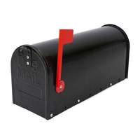 Mailbox Letterbox Black US Style Vintage American Mail Letter Box