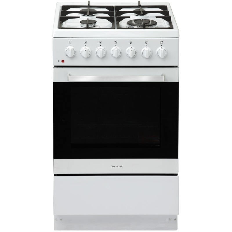 Artusi 54cm Dual Fuel Freestanding Oven/Stove AFGE5470W Buy Ovens
