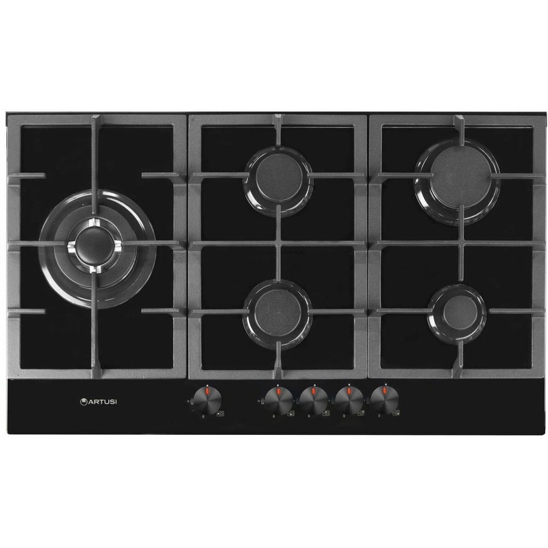 Buy Artusi 90cm Gas Cooktop CAGH9000B MyDeal