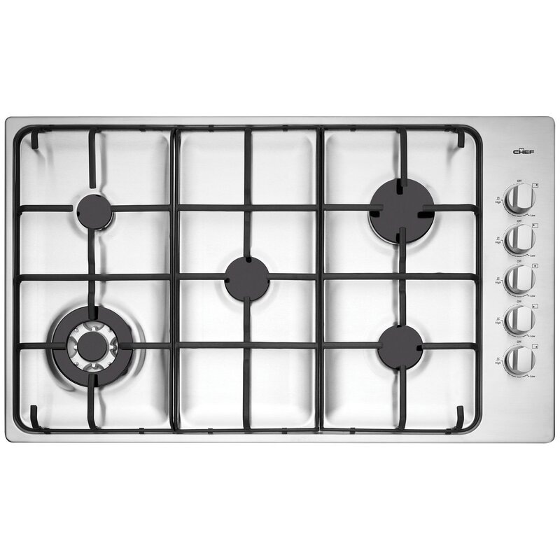 Buy Chef 90cm Stainless Steel Gas Cooktop CHG956SB MyDeal