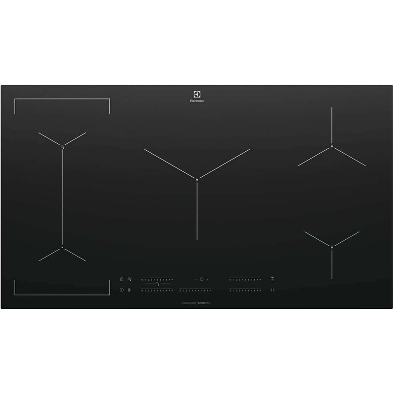 Buy Electrolux 90cm Black Ceramic Glass Induction Cooktop EHI955BE MyDeal