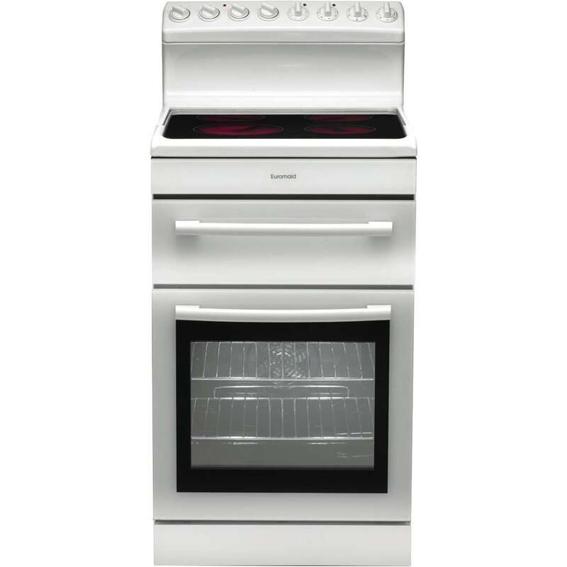 Buy Euromaid 54cm Electric Ceramic Freestanding Oven/Stove R54CW MyDeal