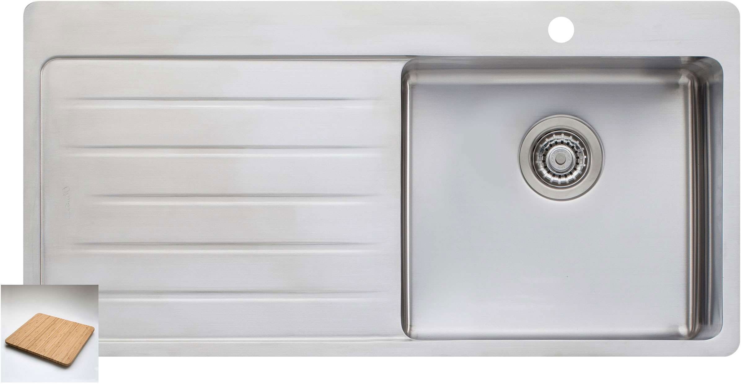 Buy Oliveri Sonetto Single Right Hand Bowl Inset Sink With Drainer ...