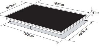 omega 70cm ceramic cooktop occ70tz