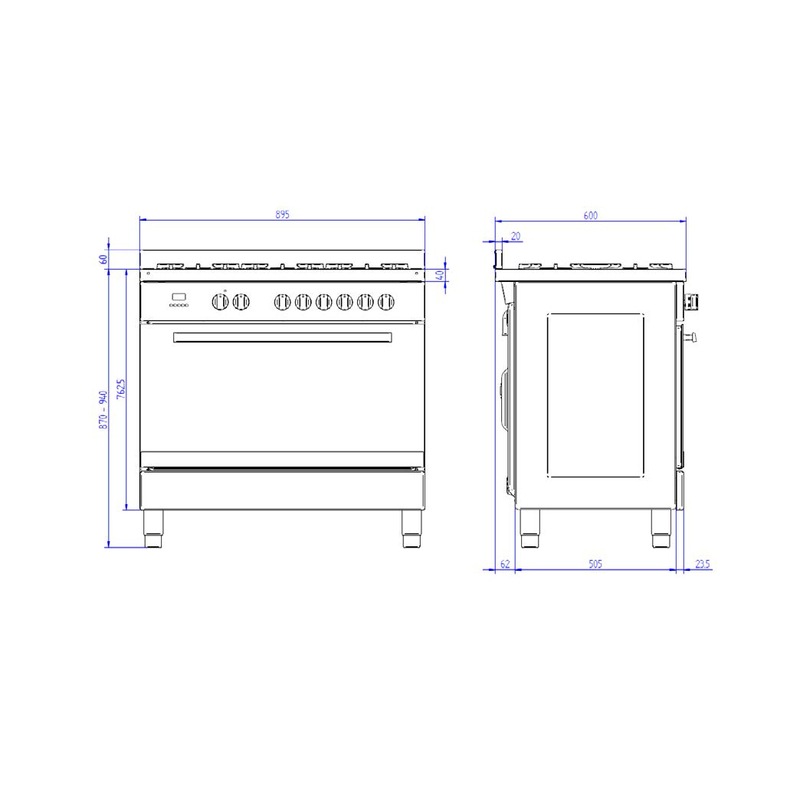 large aga cooker