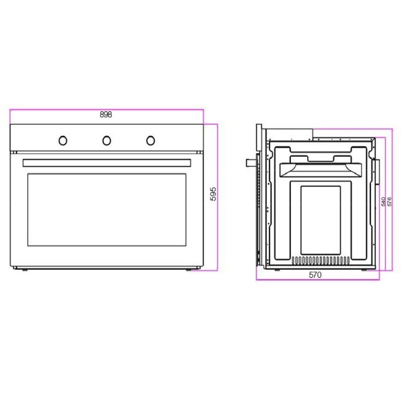 Buy Omega 90cm Multifunction Electric Wall Oven OBO960X MyDeal