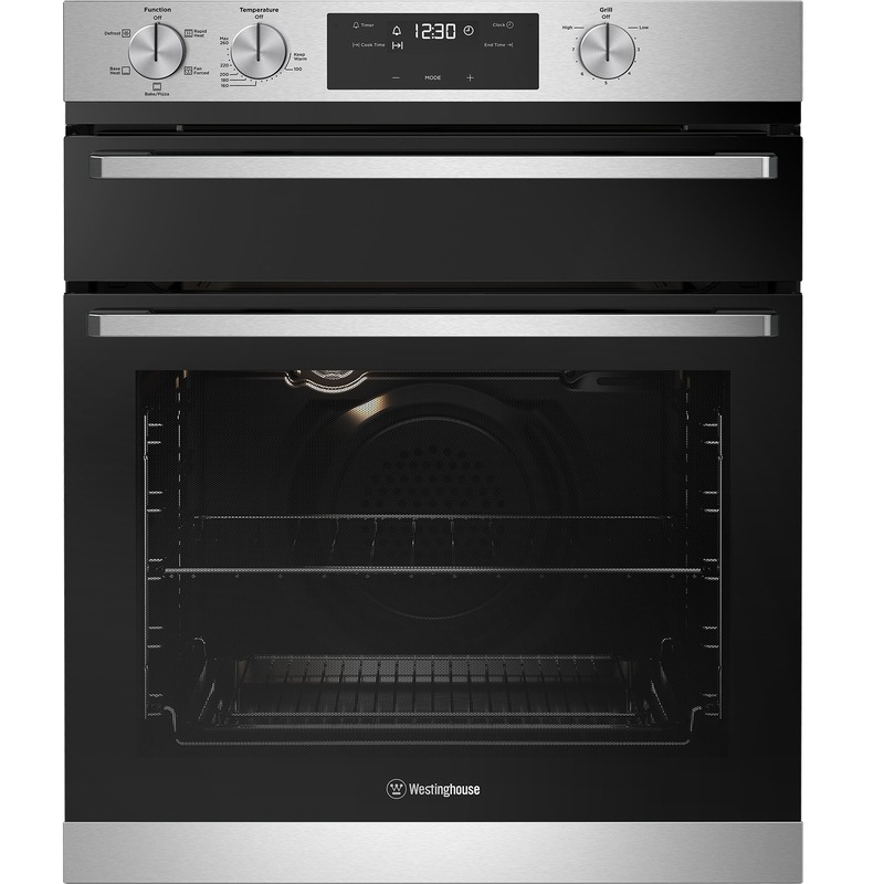 Westinghouse 60cm 80L Electric Wall Oven With Separate Grill WVE655SC
