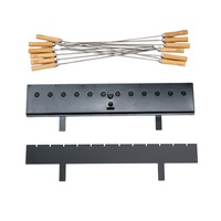 Brazilian BBQ-Kebab Rotating Mechanism 4mm- Flaming Coals
