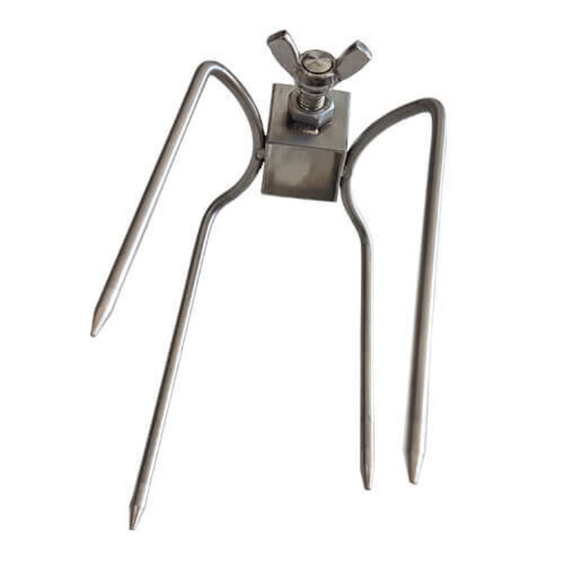 2 x Large 4 Prong Rotisserie Fork for Chicken - 22mm Square | Buy