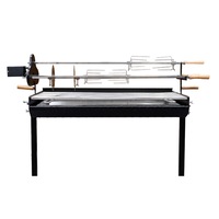 3 Skewer Cyprus Spit Roaster with Charcoal BBQ by Flaming Coals