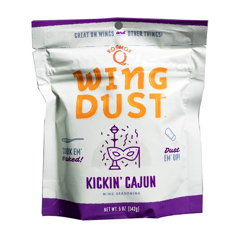 Kosmos Q Kickin' Cajun Wing Dust Wing Seasoning - 5 oz