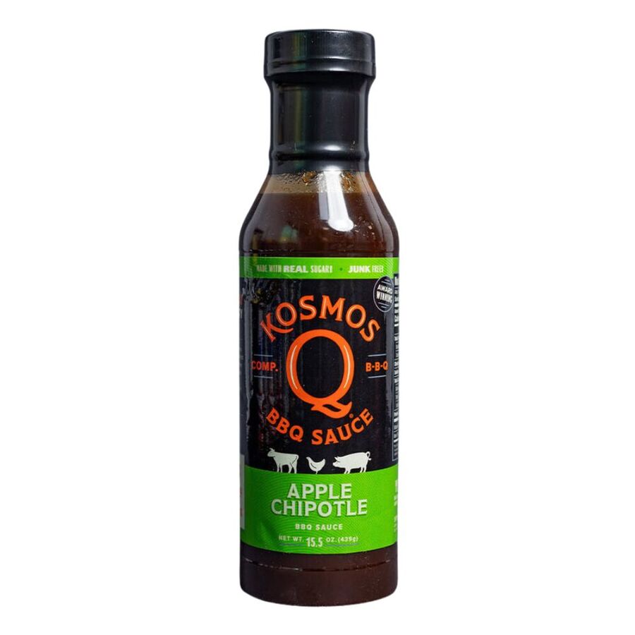 Kosmos Q Sweet Apple Chipotle BBQ Sauce - Perfect for ribs, pork butt and chicke