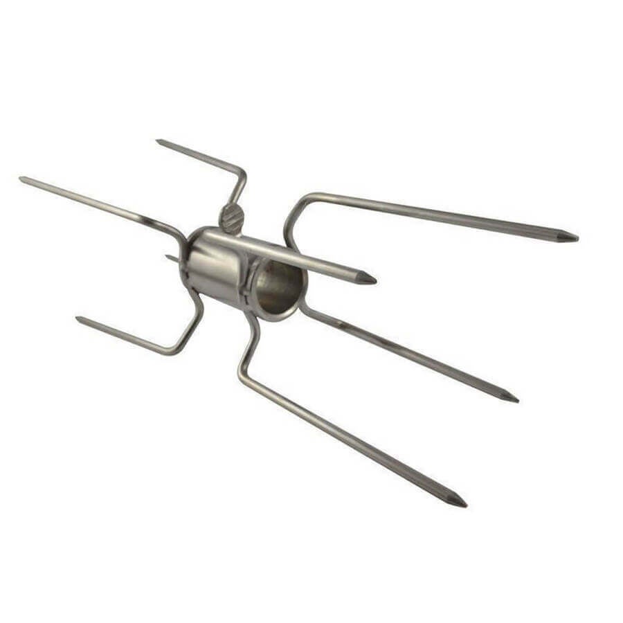 Spit Rotisserie Chicken Prong/spike/Fork-22mm Round Double Sided-Stainless Steel
