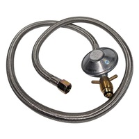 LPG Gas Regulator and Hose-POL to 3/8 SAE- Suits Weber-Sizzler BBQ