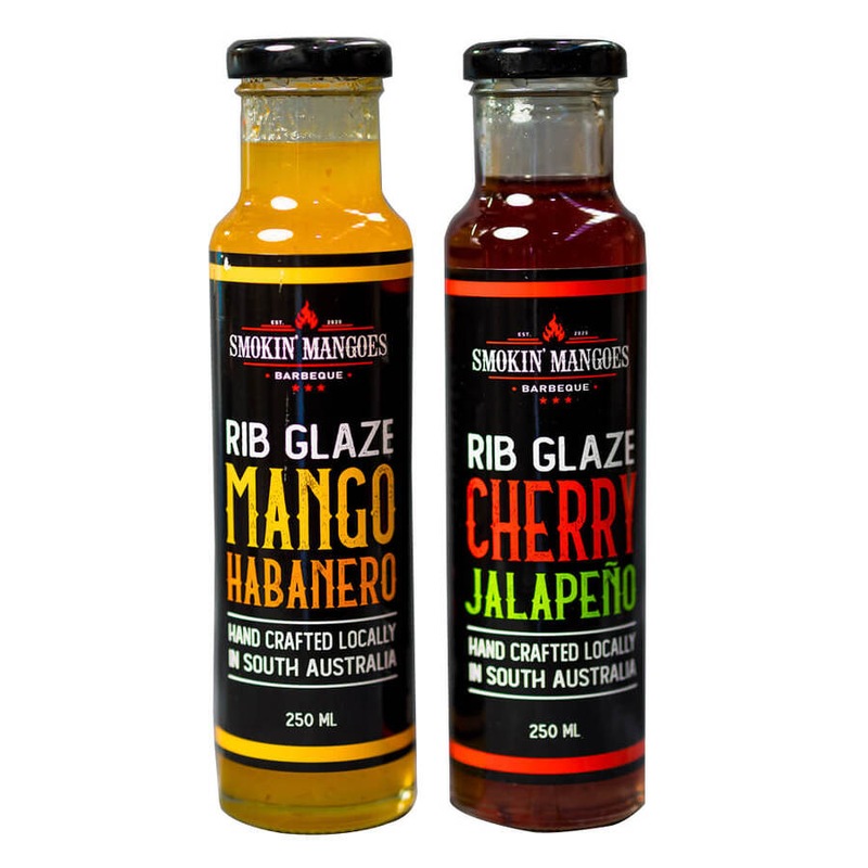 Buy Rib Glaze 2 Pack by Smokin' Mangoes BBQ - Cherry Jalapeno & Mango ...