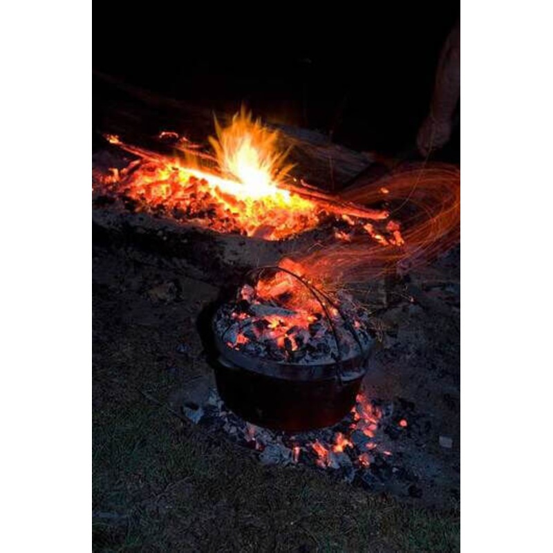 Buy Spun Steel Heavy Duty Camp Oven 12" Australian Made MyDeal