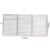 Stainless Steel BBQ Grill 715mm x 330mm - Flaming Coals