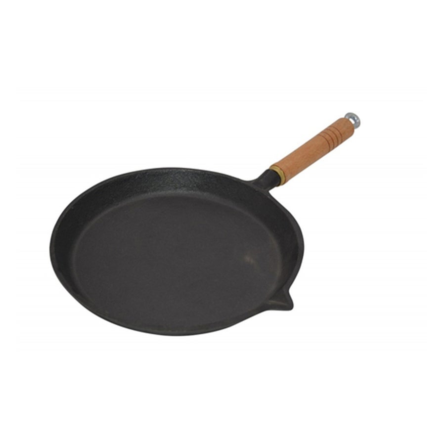 Supex Cast Iron Round Fry Pan 225mm(9 inch) Preseasoned and ready to use