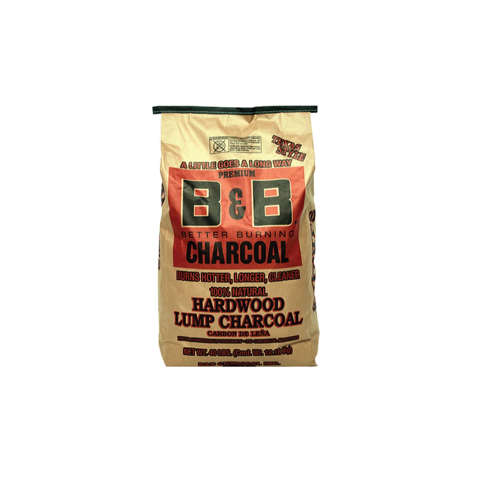 Buy B&B Hardwood Lump Charcoal (40lb/18kg) - B00041 - MyDeal