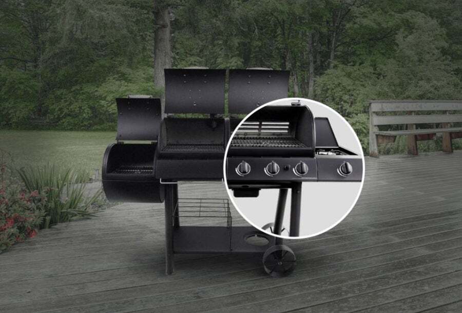 Oklahoma Joe's Longhorn Combo Charcoal/Gas Smoker & Grill 20209029