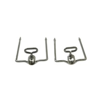 S/S Long 2 Prong Forks for Rotisserie BBQ Spit (Set of 2) suit 32mm Round Skewer Rod from The BBQ Store - SSF-3082B