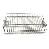 Cyprus Grill Stainless Steel Rotisserie Spit Basket 35cm x 19cm x 5.5cm - SSBB-3519
