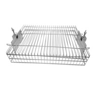 Outdoor Magic Stainless Steel Spit Grill Multi-Use Basket for Large Spit Rotisseries - SB4130SS