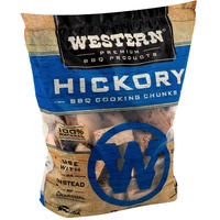 Western Hickory Smoking Wood Chunks - Made in the USA - 78055