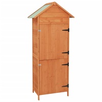 Garden Storage Cabinet Brown 42.5x64x190 cm vidaXL
